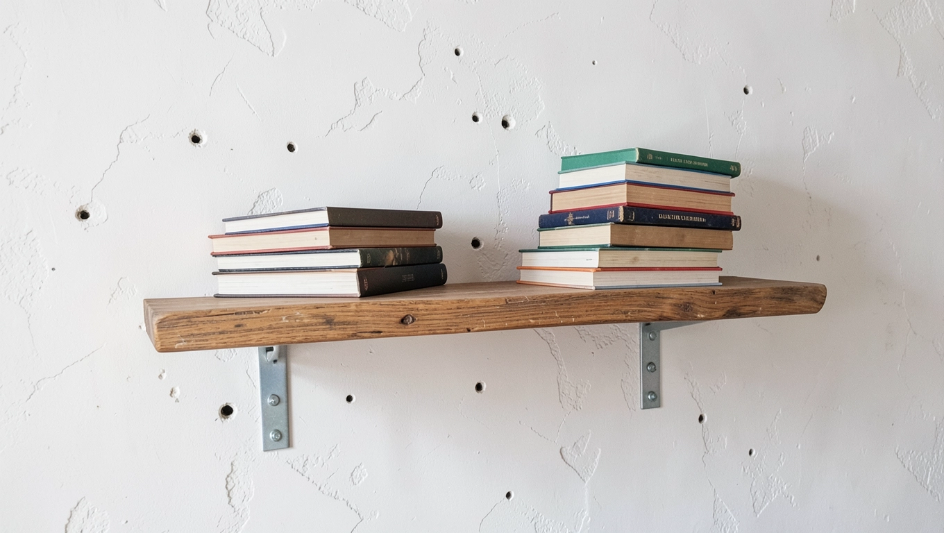 jak powiesić półkę na ścianie
