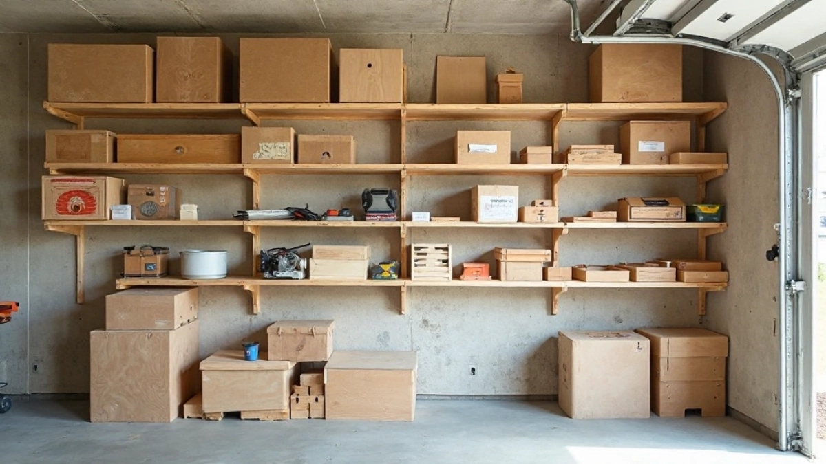jak zrobić półki do garażu