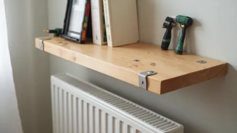 jak zrobić półka nad kaloryferem