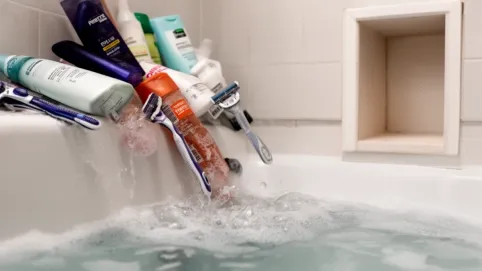 półka przy wannie jak zrobić