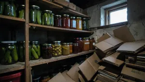 półki na słoiki do piwnicy