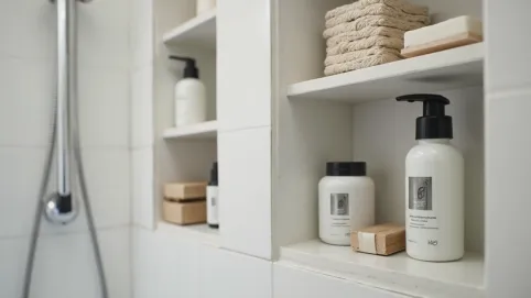 Półki wnękowe łazienka jak zrobić